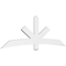 Ekena Millwork Alberta Architectural Grade PVC Gable Bracket, 96"W x 32"H x 2"D x 6"F, 8/12 Pitch GBP096X32X0206ALB00 - alternate 1